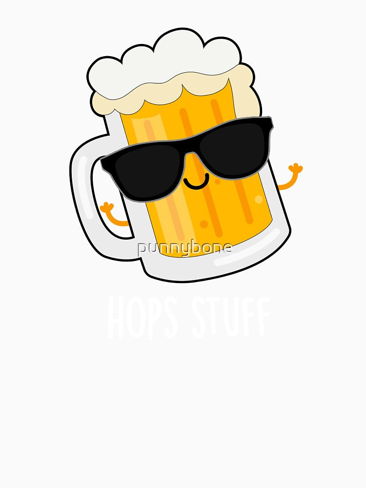 Beer-ed Funny Beer Beard Pun (Dark BG) by punnybone