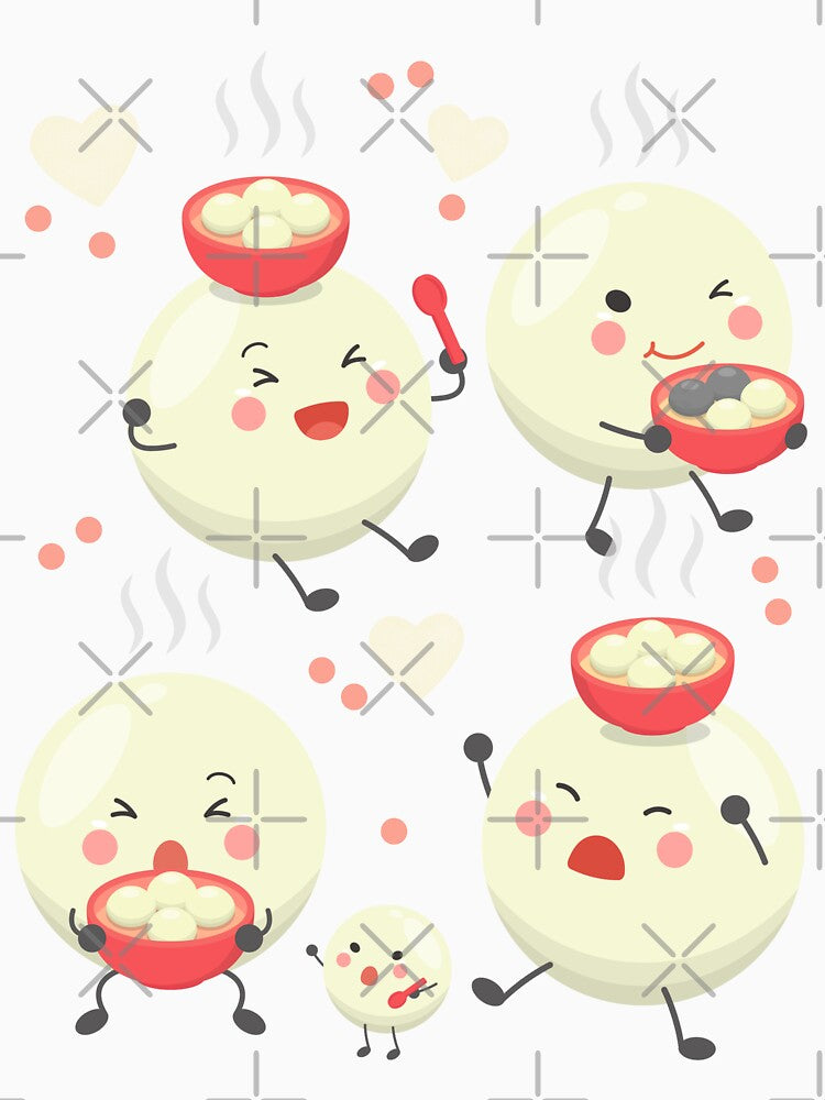 Dumpling Baby Bao Buns Asian Food Yummy by katagnesart