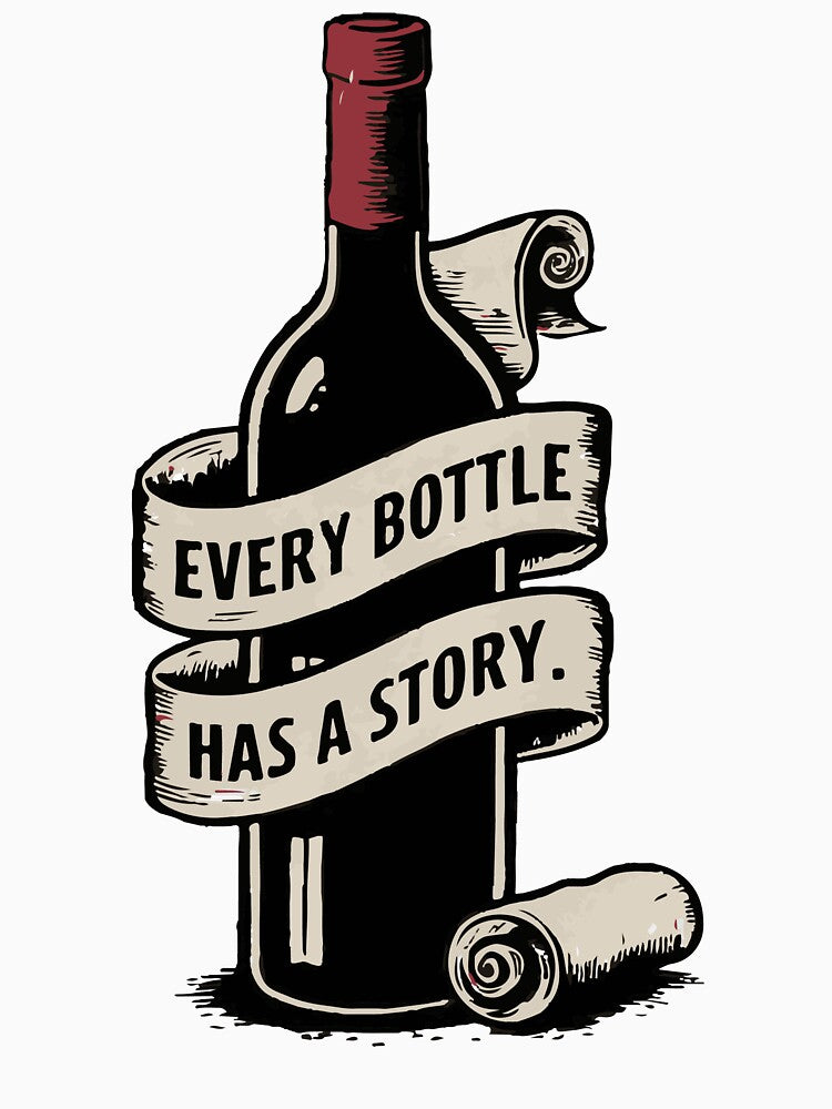 Every Bottle Has A Story by WineandWear