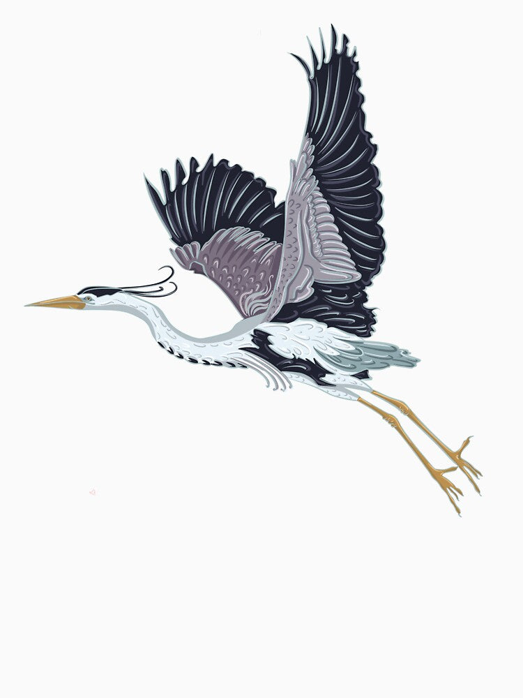 Flying Blue Heron Wildlife Bird by luvrest