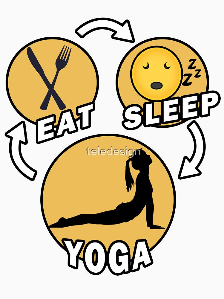 Eat Sleep Yoga Repeat by teledesign