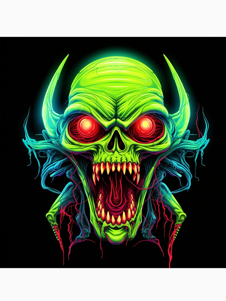 Gargoyle Neon Pop Art 1 by AstroRisq