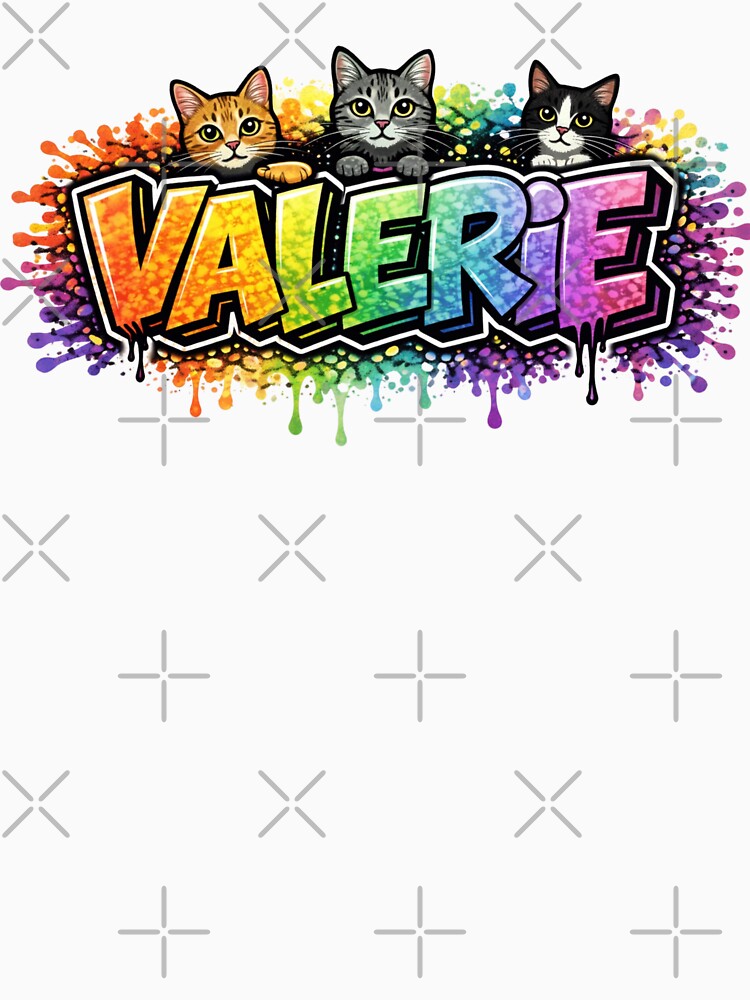 Valerie - Cats Graffiti Street Art by Myra365Art