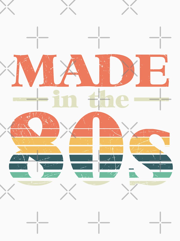 Retro Old Vintage Design Text Made In The 80's by avinigav