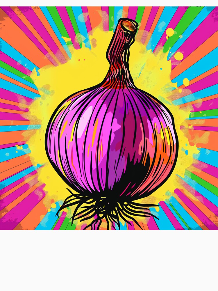 Red Onion Pop Art 1 by AstroRisq