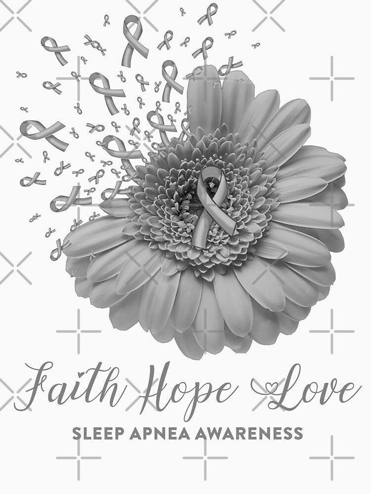 Faith Hope Love Sleep Apnea Awareness by Tadmab