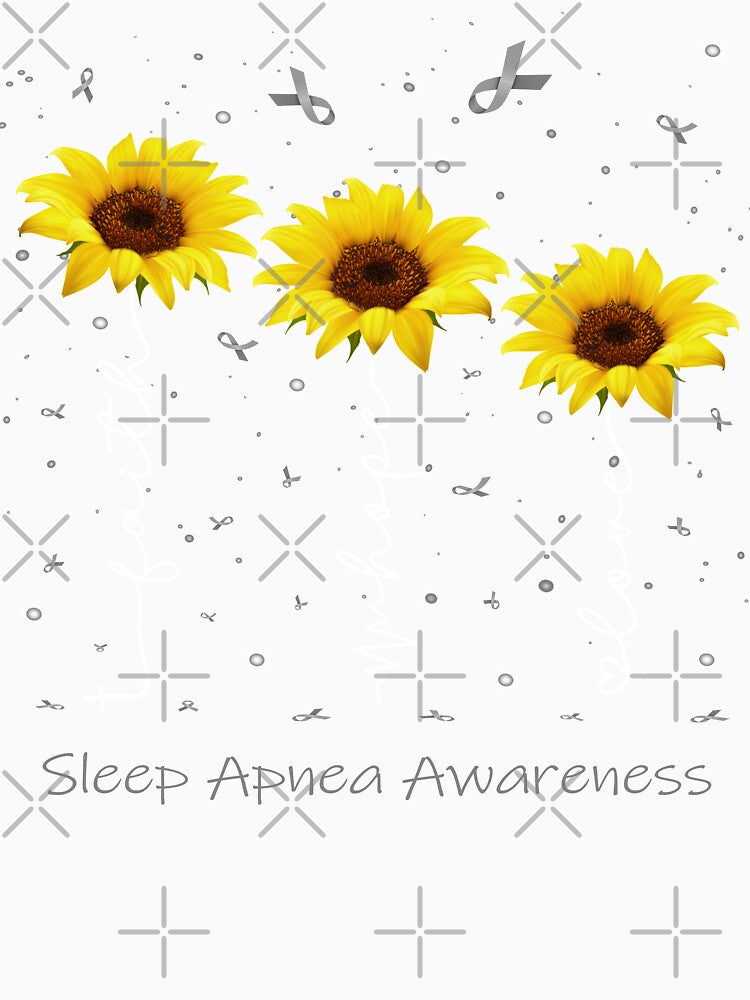 Sunflower Faith Hope Love Sleep Apnea Awareness by largellie