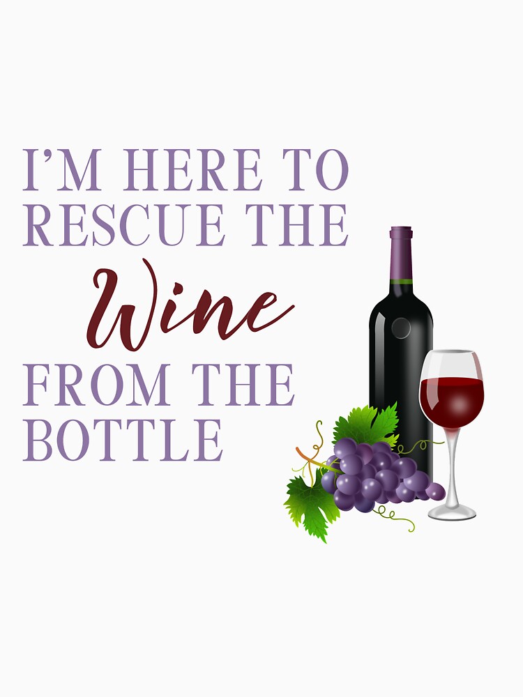 Funny Wine Drinker To The Rescue by Coastal-Designs
