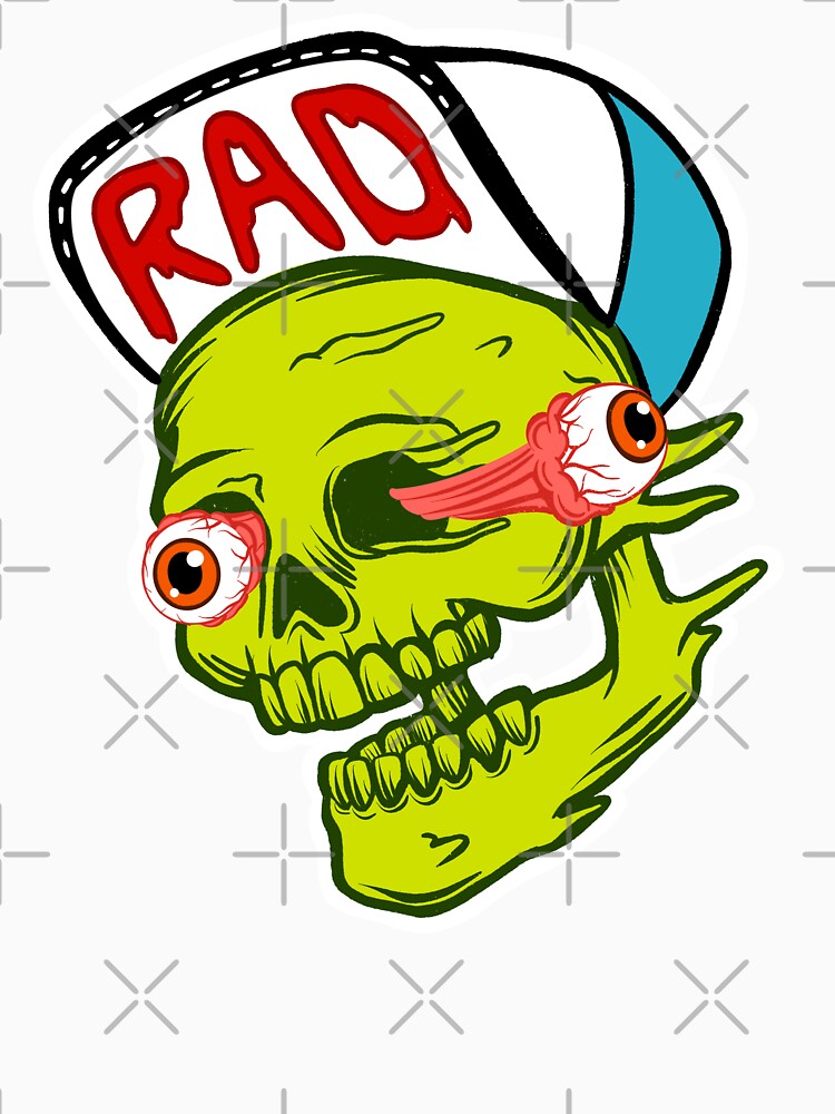 PushPop 90s: RAD Skater Skull by PushPopRiot