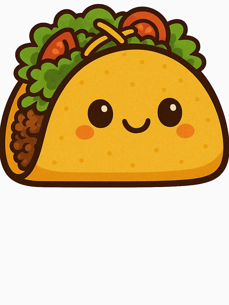 Cheerful Cartoon Taco with a Friendly Smile by MonoArt MA