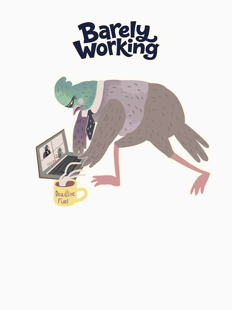 Barely Working Office Pigeon by FaliushART