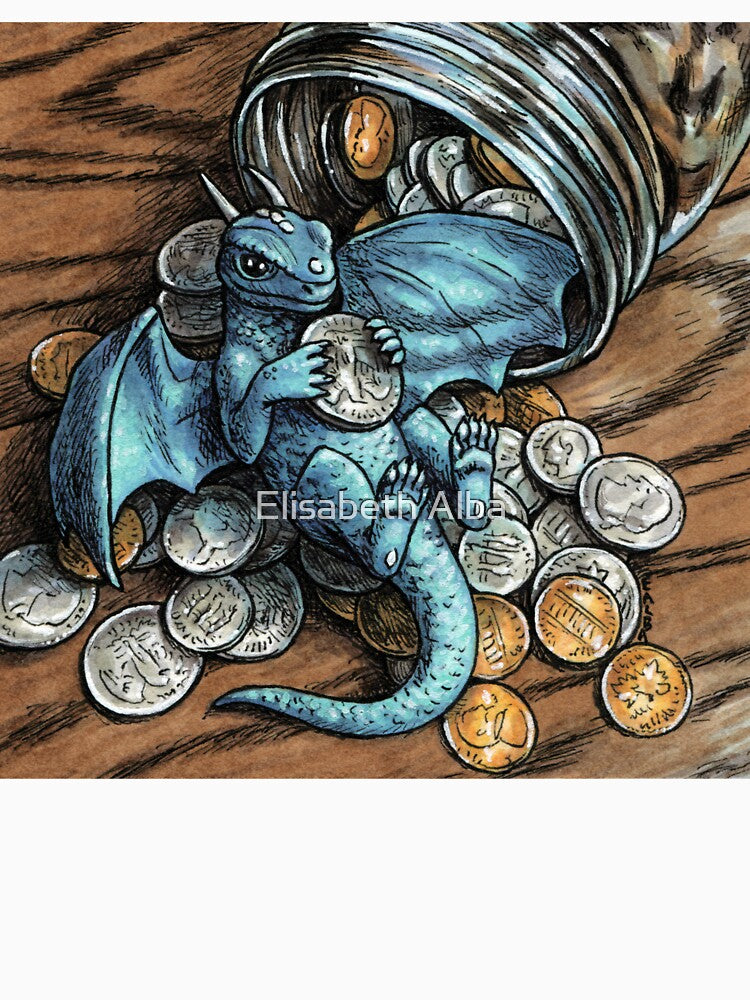 Itty Bitty Dragon #2 by Elisabeth Alba Illustration