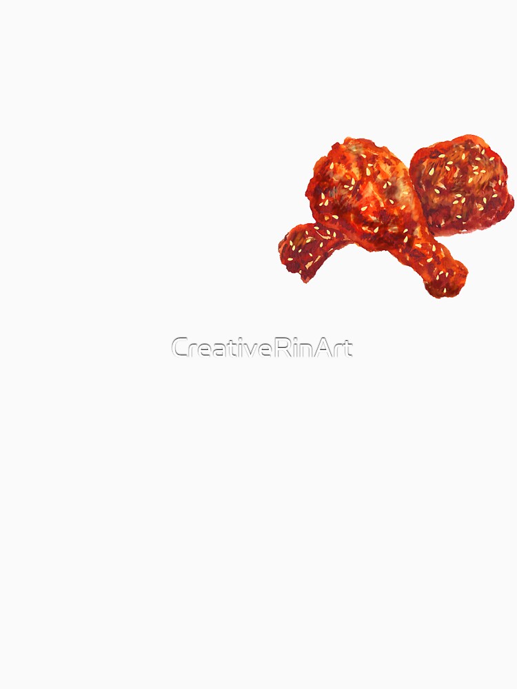 Watercolor Korean Sweet and Spicy Chicken by CreativeRinArt