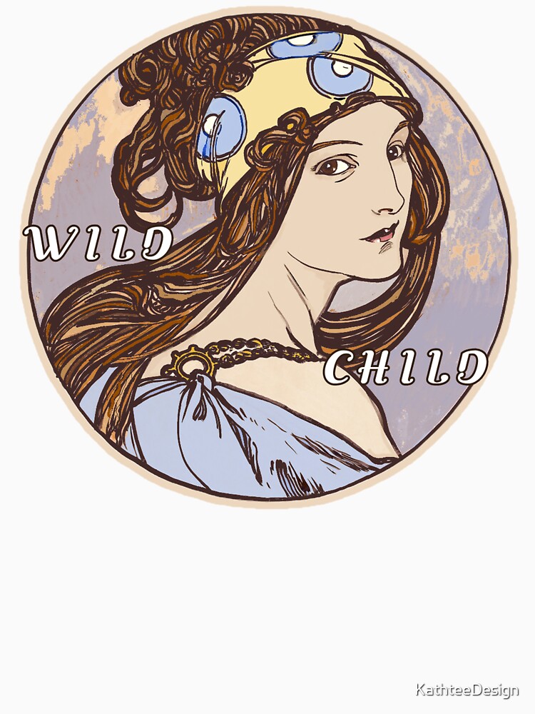 Wild Child Medallion From An Antique Print by KathteeDesign