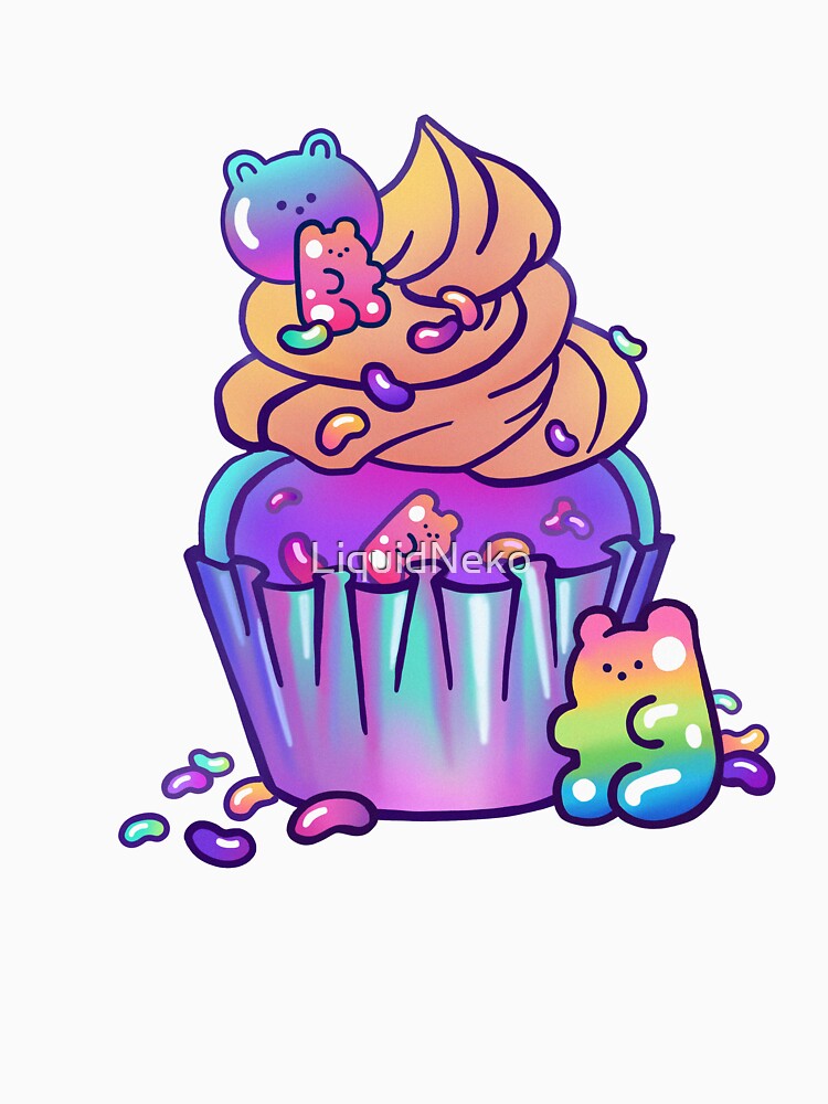 Cute Kawaii Jelly Bear Cupcake by LiquidNeko