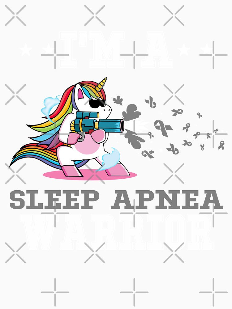 Funny Unicorn I'm A Sleep Apnea Warrior by heppenp