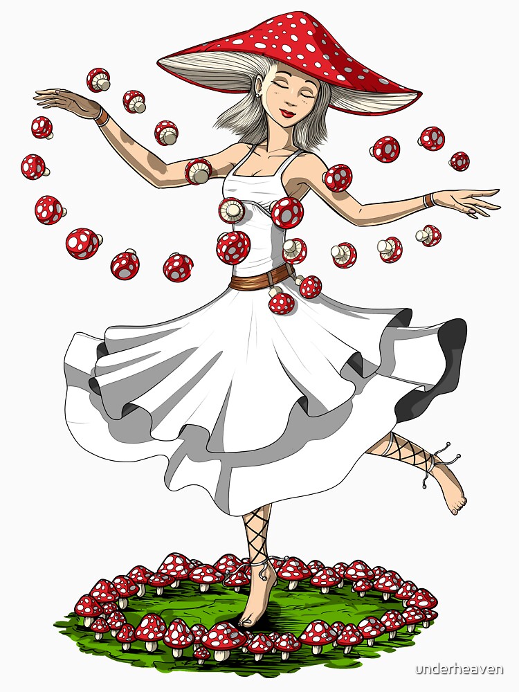 Amanita Muscaria Hippie Mushroom by underheaven