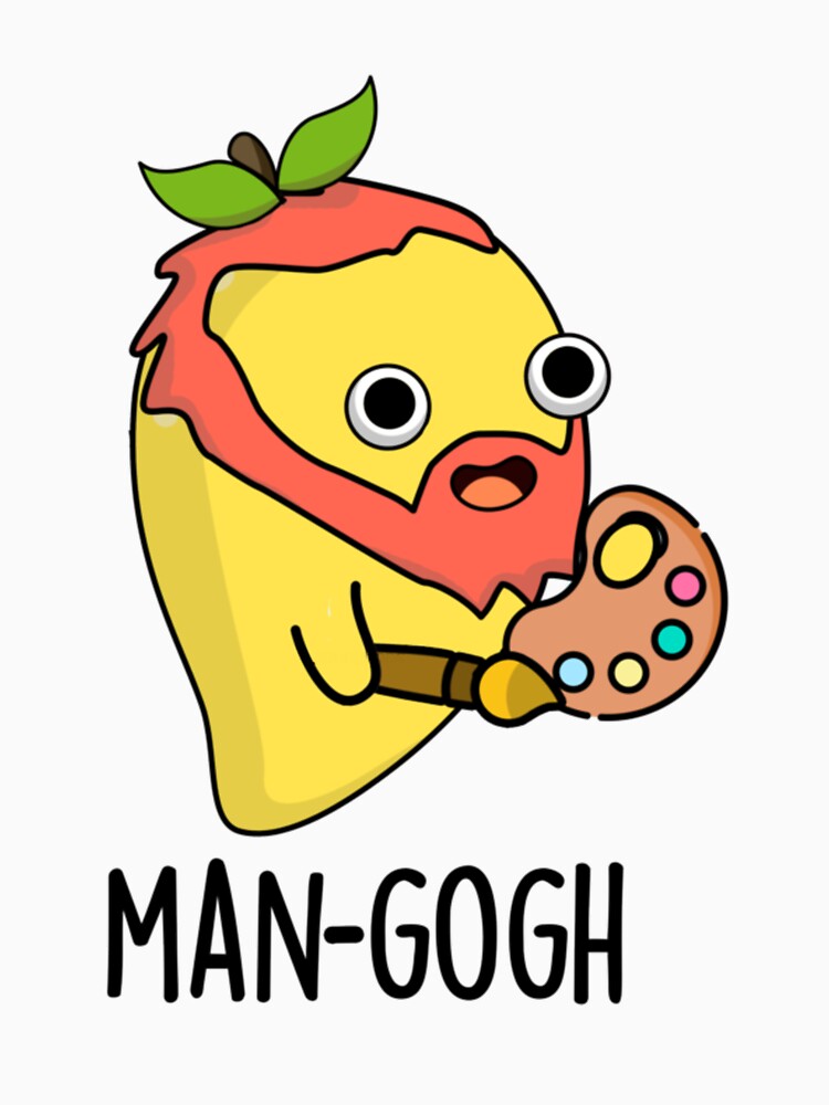 Man-gogh Cute Artist Mango Pun by DouglasyReynol