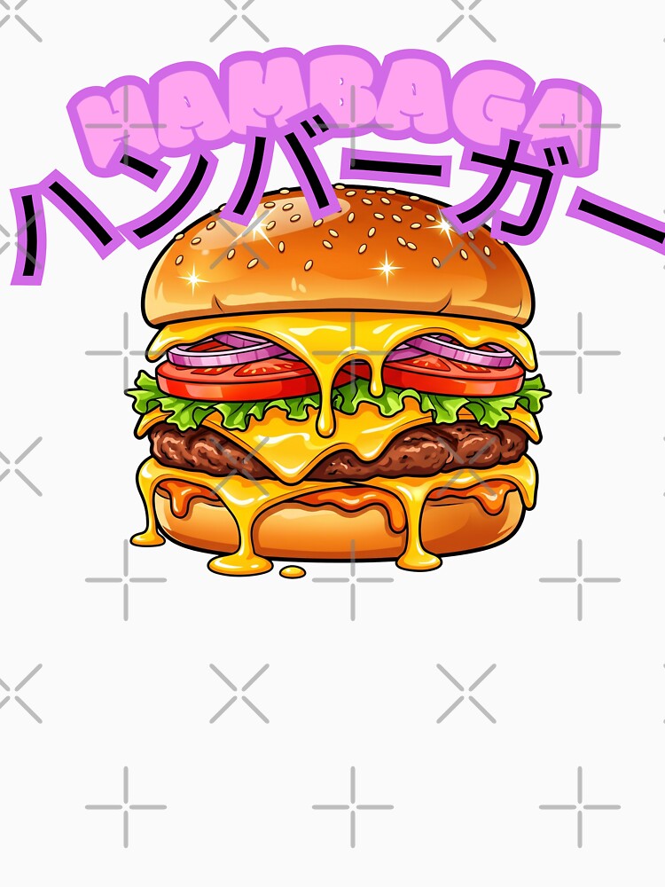 Hambaga Japanese Hamburger Burger Anime Food by Shirt-Otakus