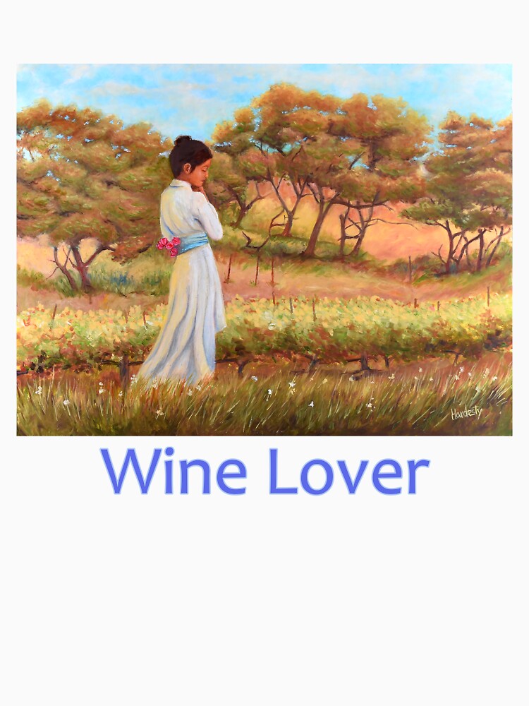 Woman walking in Sonoma California vineyard wine lover by Fantasyart123