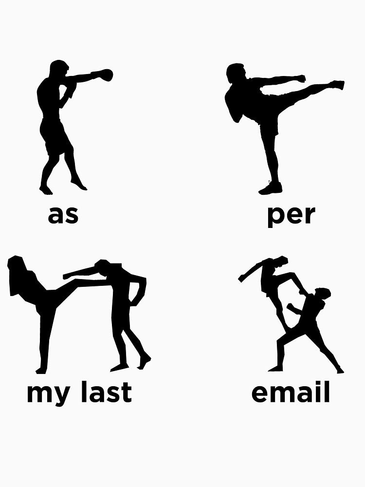 As Per My Last Email - Black Print by Rico-Broham