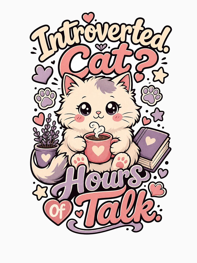 Introvert Cat Lover Quiet Soul by VisualArtsOasis