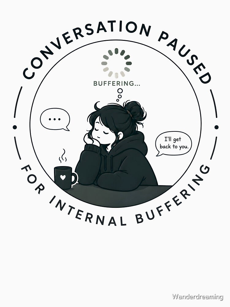 Introvert Anxiety - Conversation Paused by Wanderdreaming