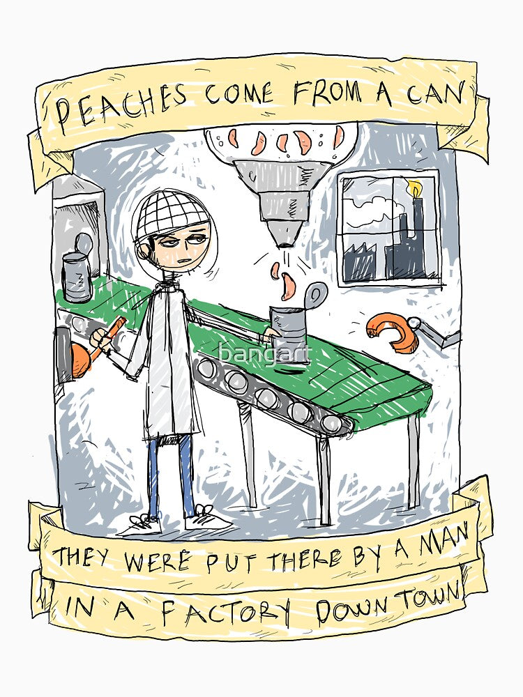 Peaches Come From a Can - Peaches - Illustrated Lyrics by bangart