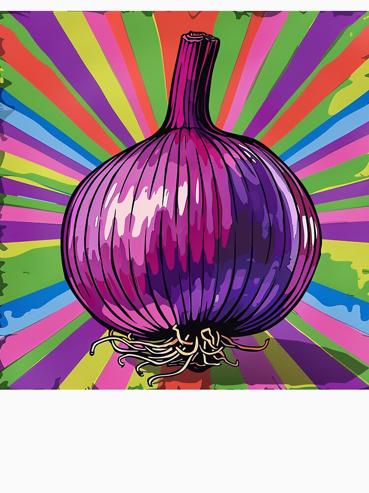 Red Onion Pop Art 2 by AstroRisq