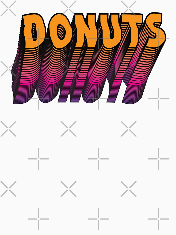 Colorful donut typography by Donutlovers