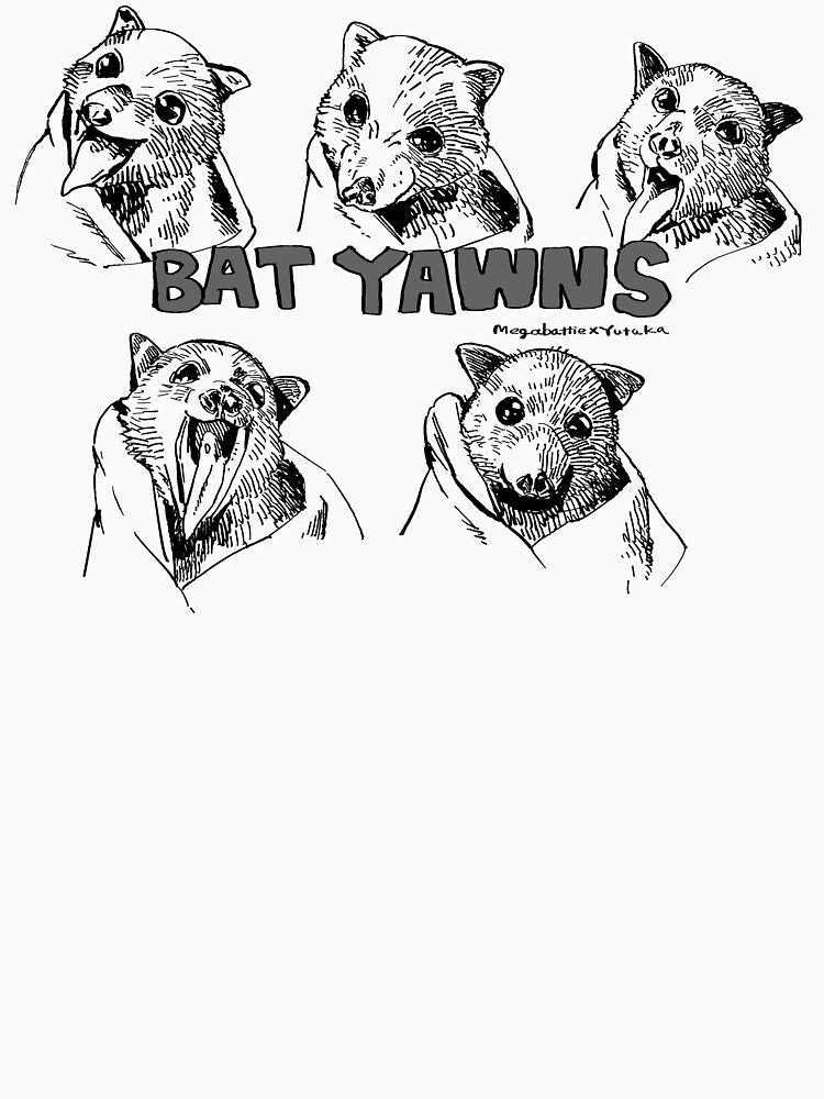 Bat Yawns Tees by Yutaka Hiragii by MegabattieBlue