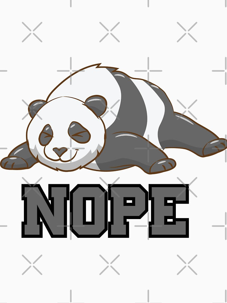 Nope | Lazy Panda by CadDesignerr