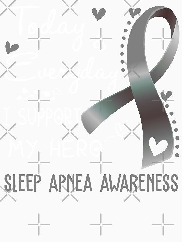 Today And Everyday I Support My Hero Sleep Apnea Awareness Warrior Gifts by hvoid41