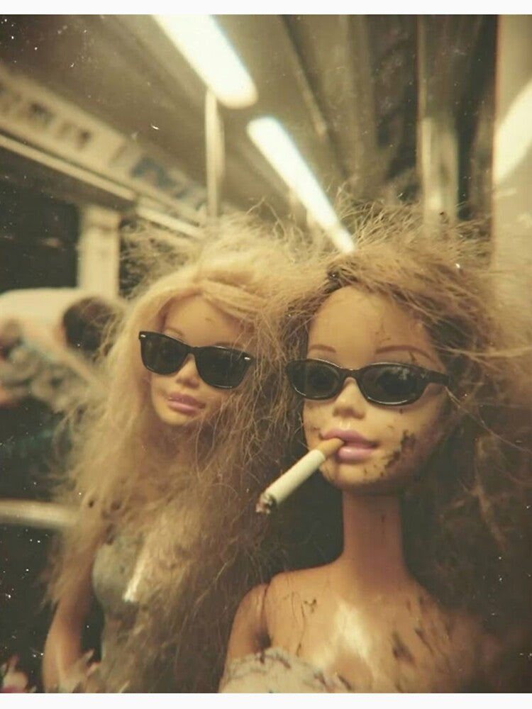 Distressed Doll Face Smoking Meme by koffmannohe