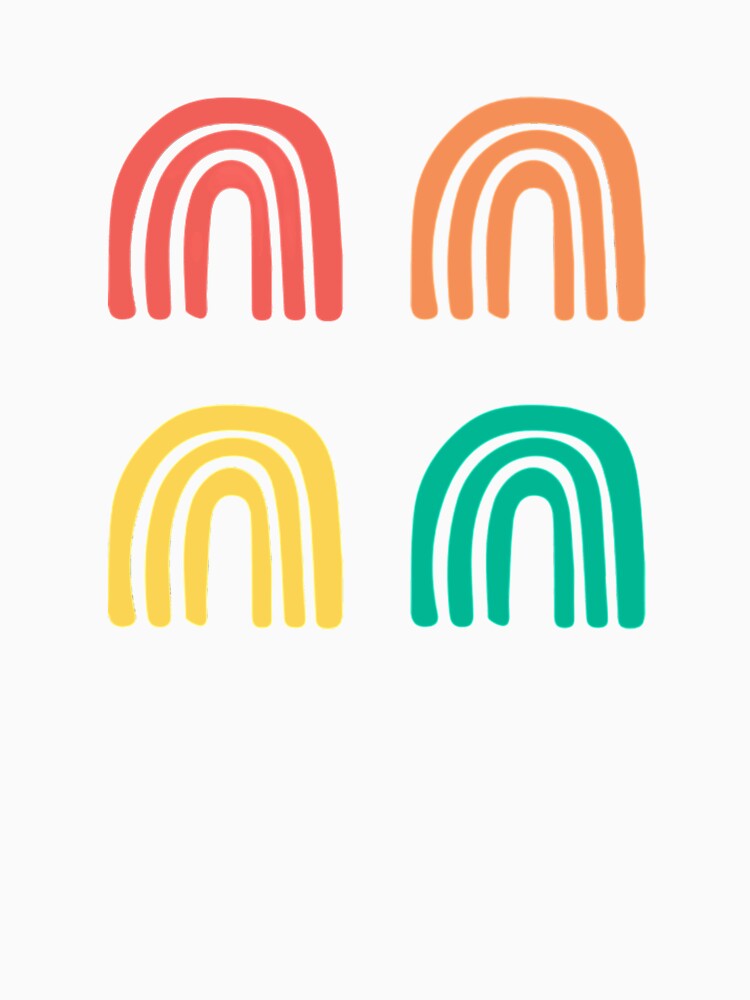 Multi Color Boho Rainbows Sticker Pack by HandCraftedArt
