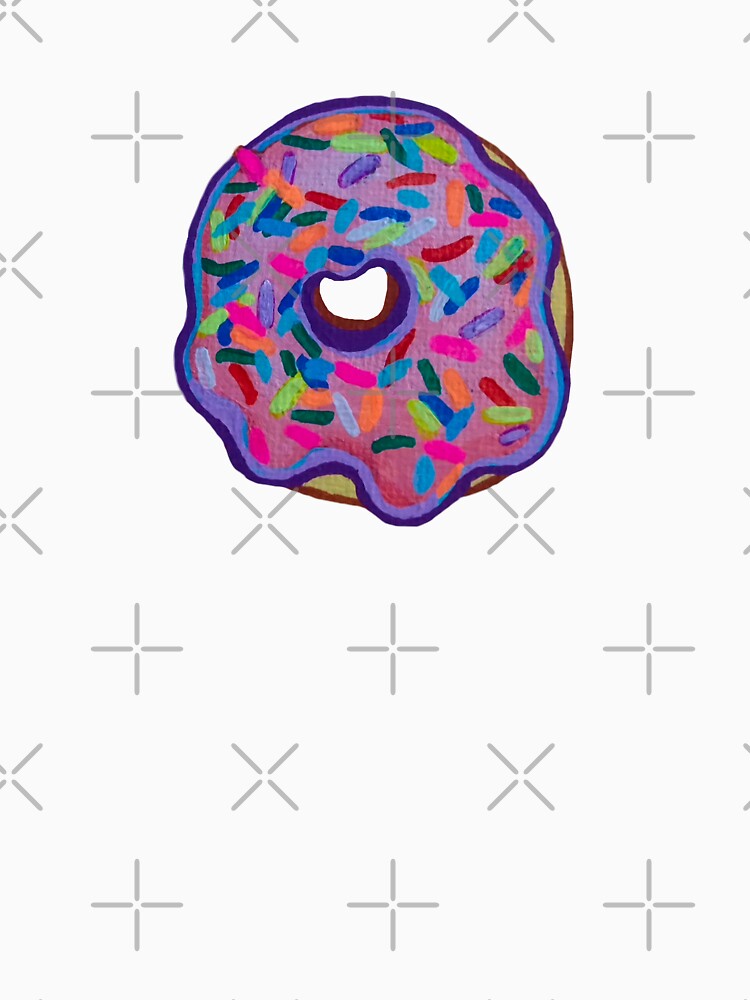 Pink Sprinkle Donut - Acrylic Paint by sweetlemon134