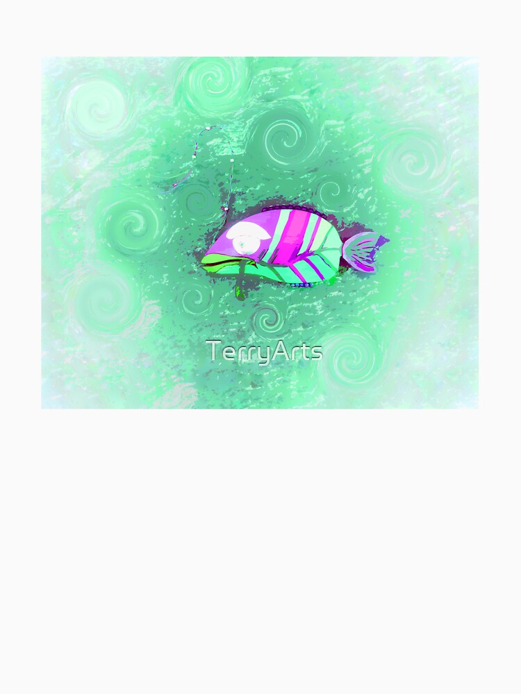 Tired Boho Fish Home Décor or Art Bohemian Style Hippie Vibes 2 of 2 by Beachy