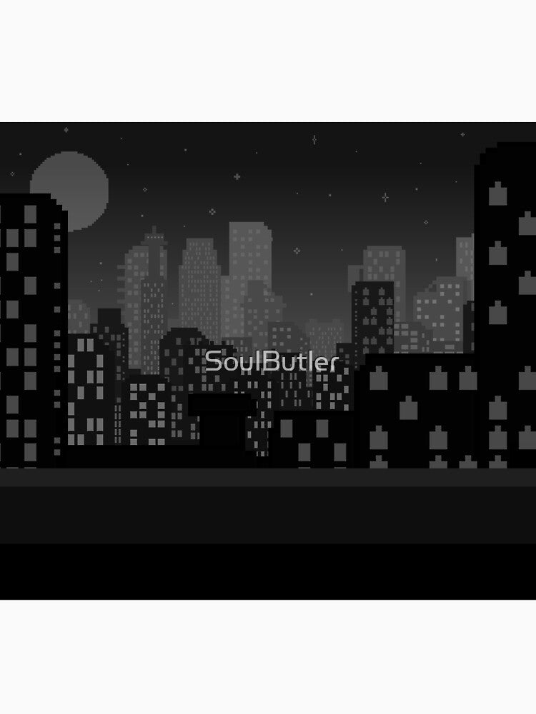 noir pixel city by SoulButler