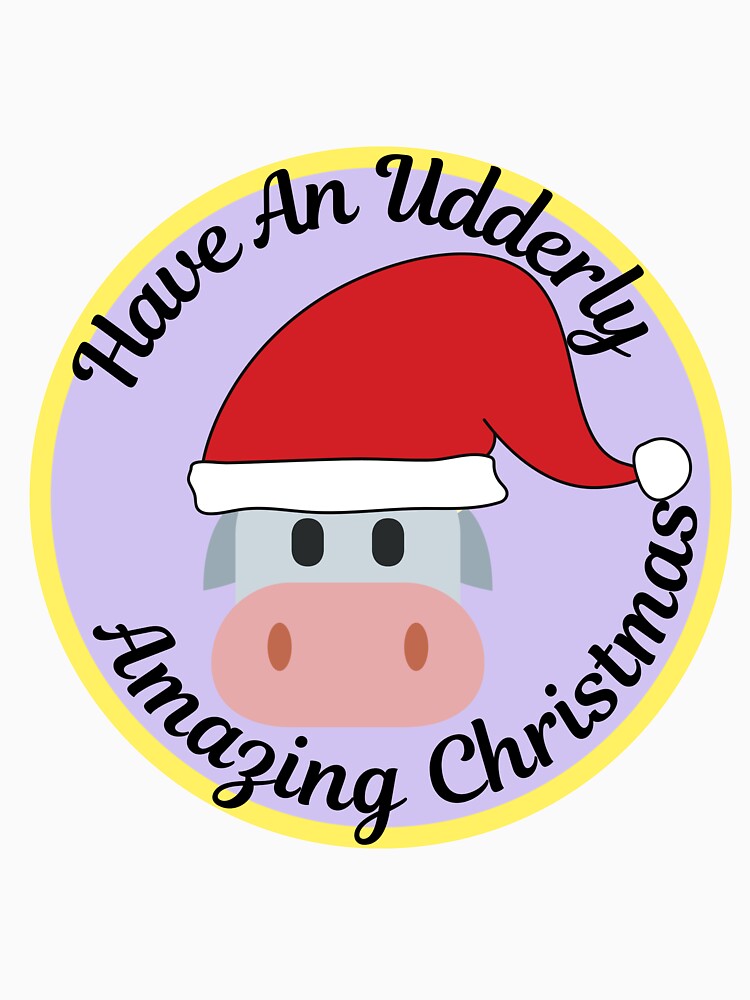 Cute and Funny Christmas Cow Pun by DylanJones1