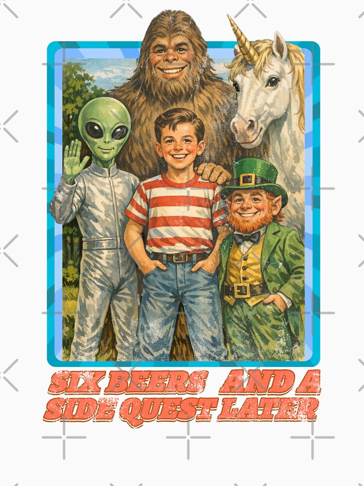 Retro Comic Dark Humor Party Adventure by Nacho Average Designs