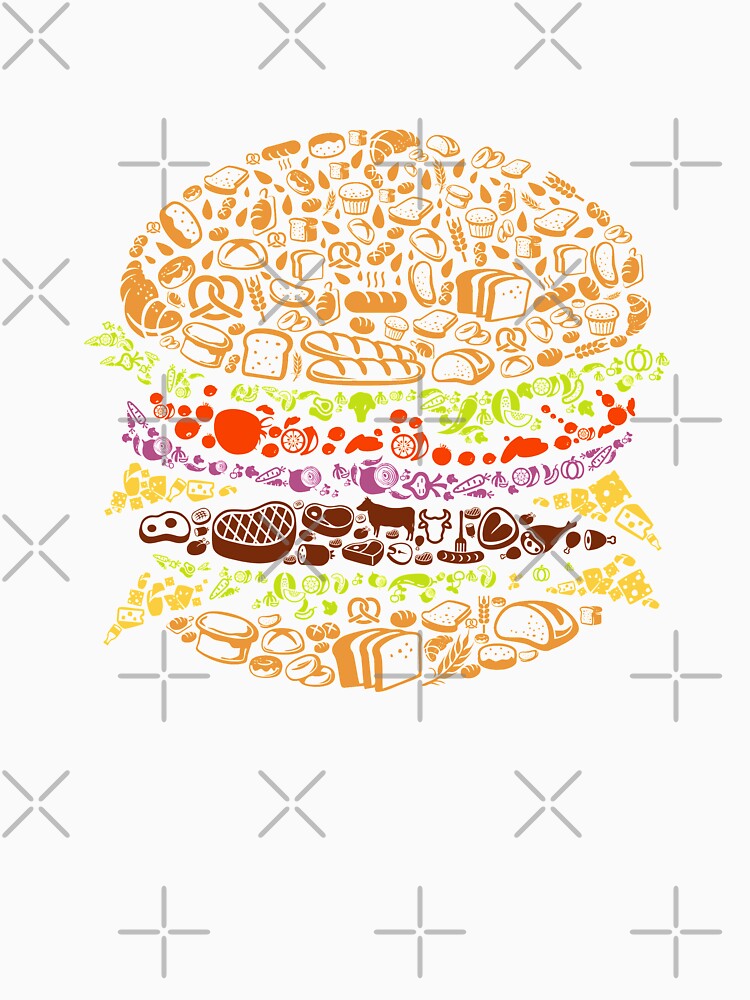 Burger Pattern by VibrantGifts