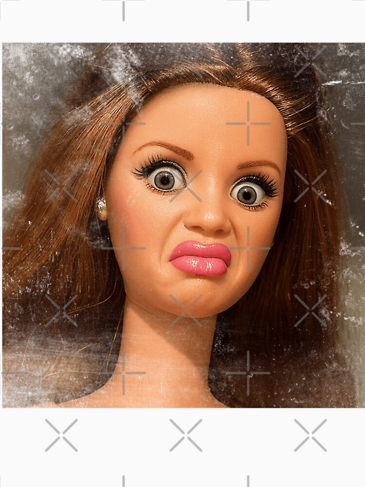 Disgusted Doll Meme Face  Funny Retro Doll Reaction by Nice Wheels