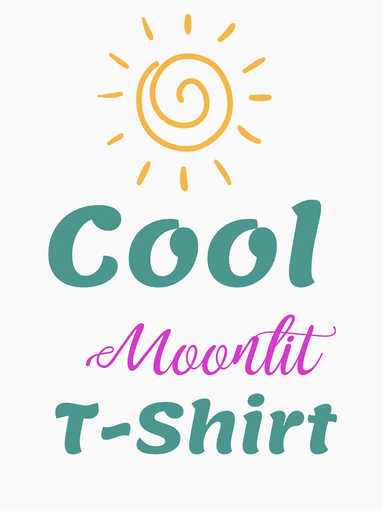 Cool Moonlit T-Shirt by Thipakorn  Chinakhai