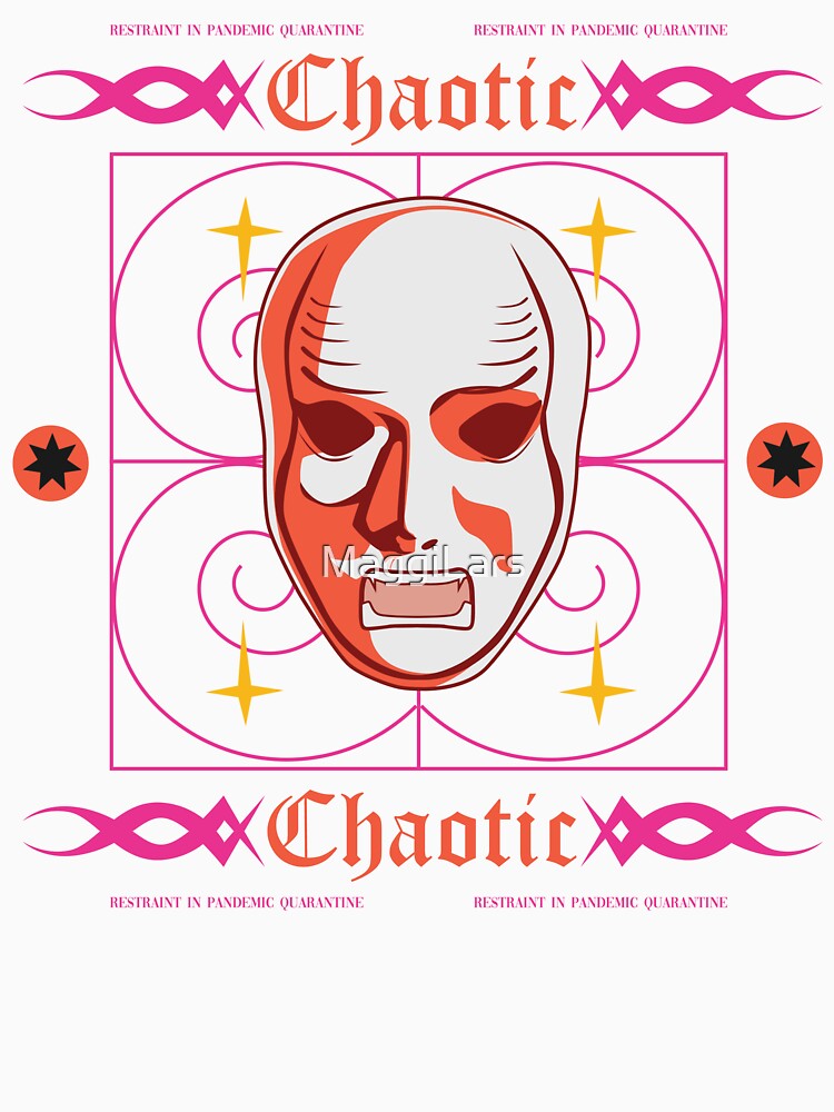 Greek mask Streetwear urban chaotic by MaggiLars