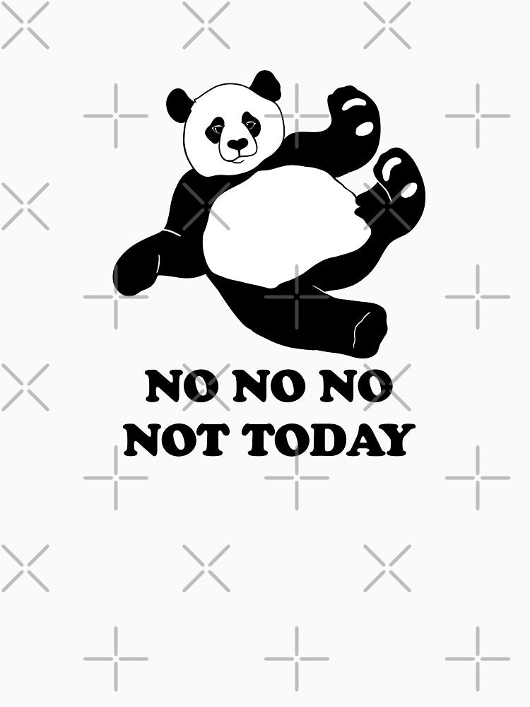 Not today lazy panda - funny bear on the tree by SolArt88