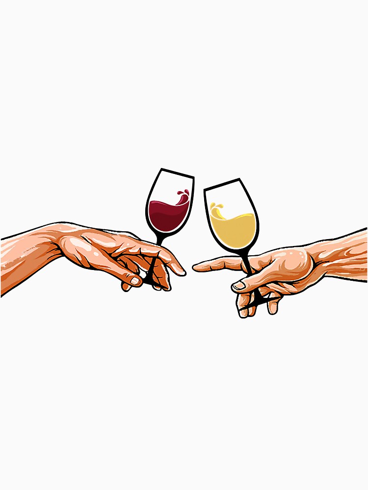 The Creation Of Adam's Hands With Red by NeverLoseSF