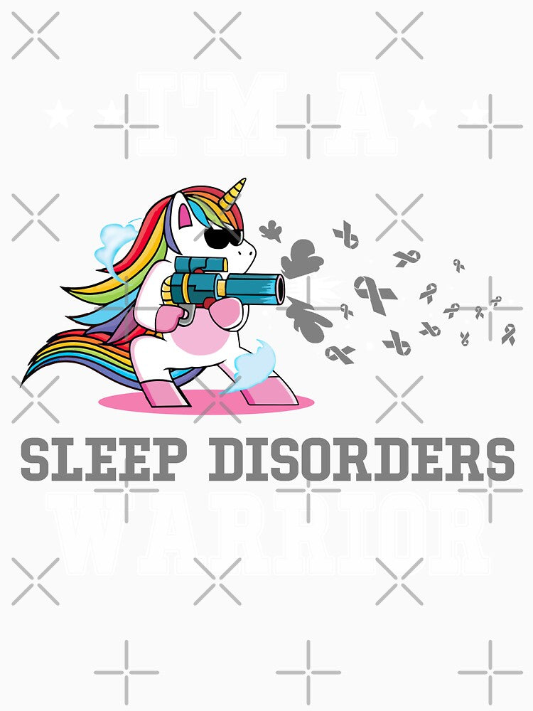 Funny Unicorn I'm A Sleep Disorders Warrior by heppenp
