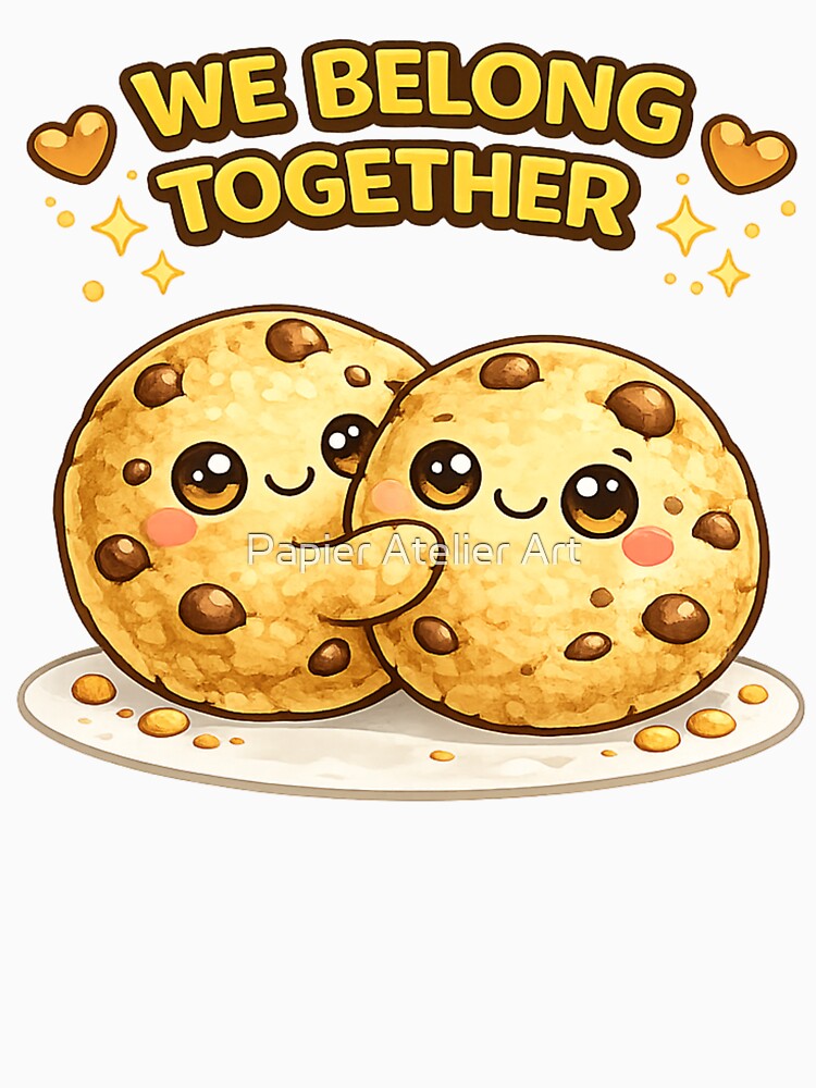 We Belong Together Cookie Pun by Papier Atelier Art