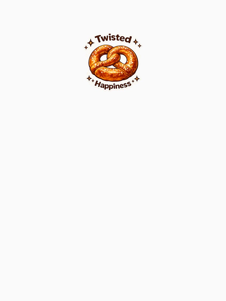 Cute Pretzel Sticker – Twisted Happiness Bakery Design by .onemoredesign.