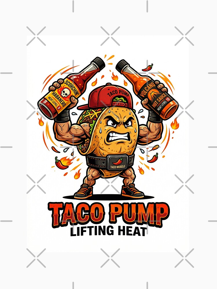 Taco Pump – Lifting Heat Funny Taco Design by ArtisticVlad